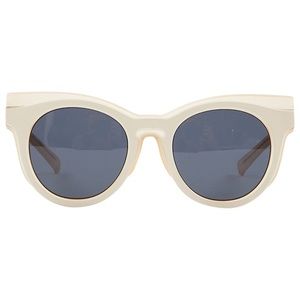 Self-Portrait x Le Specs Acetate Round Sunglasses